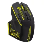 Wozinsky WMGB-1181 Vezeték Nélküli Optikai Gaming Egér - 3200 DPI - Beépített Akkumulátor - Fekete-Sárga