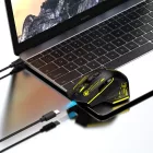 Wozinsky WMGB-1181 Vezeték Nélküli Optikai Gaming Egér - 3200 DPI - Beépített Akkumulátor - Fekete-Sárga