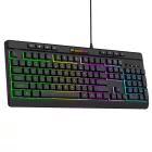 Wozinsky WKG-1044 Vezetékes Membrános Gamer Billentyűzet RGB Háttérvilágítással - Fekete