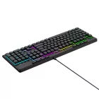 Wozinsky WKG-1044 Vezetékes Membrános Gamer Billentyűzet RGB Háttérvilágítással - Fekete