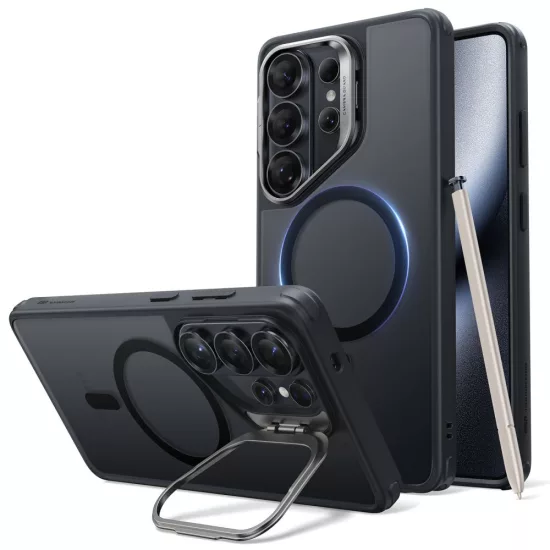 Samsung Galaxy S26 Ultra Tok - ESR Classic Hybrid Kickstand Magnetic - Áttetsző-Fekete