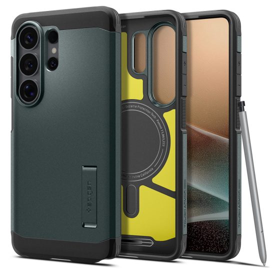 Samsung Galaxy S26 Ultra Tok - Spigen Tough Armor MagFit - Zöld