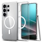 Samsung Galaxy S26 Ultra Tok - Spigen Ultra Hybrid MagFit - Átlátszó-Fehér