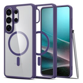   Samsung Galaxy S26 Ultra Tok - Spigen Ultra Hybrid MagFit - Átlátszó-Lila