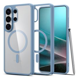   Samsung Galaxy S26 Ultra Tok - Spigen Ultra Hybrid MagFit - Átlátszó-Kék