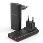 Choetech PD6011 GaN Hálózati Töltő PD 65W - USB-C + USB-A - Fekete