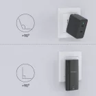 Choetech PD6011 GaN Hálózati Töltő PD 65W - USB-C + USB-A - Fekete