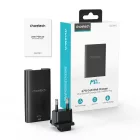 Choetech PD6011 GaN Hálózati Töltő PD 65W - USB-C + USB-A - Fekete