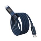 Choetech USB-C - USB-C Kábel - 1.2m PD 60W + Kijelző - Kék