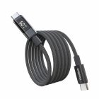 Choetech USB-C - USB-C Kábel - 1.2m PD 60W + Kijelző - Fekete