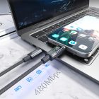 Choetech USB-C - USB-C Kábel - 1.2m PD 60W + Kijelző - Fekete