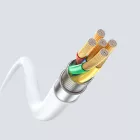 Dudao L25SM USB-A - Micro USB Kábel - 1m 3A - Fehér