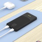 Dudao K10Pro Power Bank 20000mAh - 2x USB-A - 3C CCC - Fekete