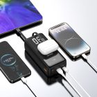 Dudao K15Max Power Bank 30000mAh PD 22.5W CCC - 2xC + A + USB-C + Lightning Kábel - Fehér