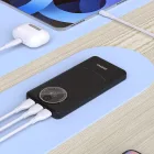 Dudao K12Pro Powerbank 20000mAh 22.5W PD - 2x USB-A + USB-C - CCC - Fekete