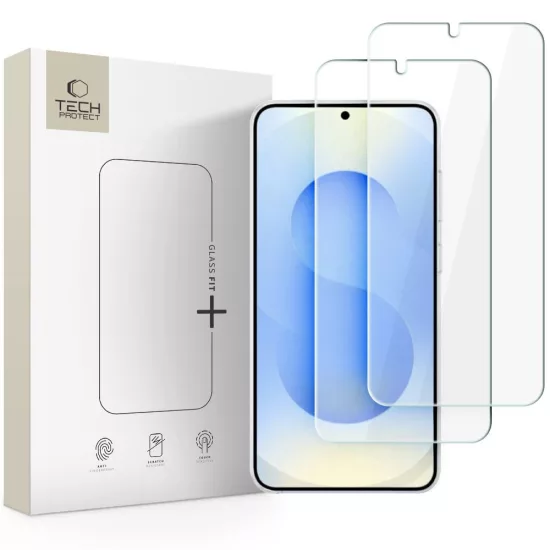 Samsung Galaxy S26 Plus Kijelzővédő Üvegfólia - Tech-Protect Glass Fit+ x 2 db