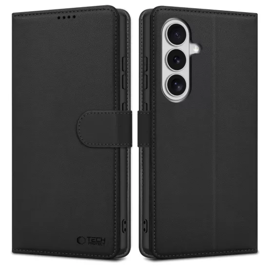 Samsung Galaxy S26 Plus Tok - Tech-Protect Wallet - Fekete