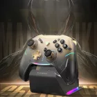 Machenike G5Pro Premium Edition Wireless Gamepad Kontroller Töltőállomással - Fekete-Arany