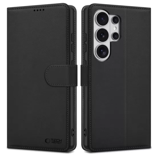 Samsung Galaxy S26 Ultra Tok - Tech-Protect Wallet - Fekete