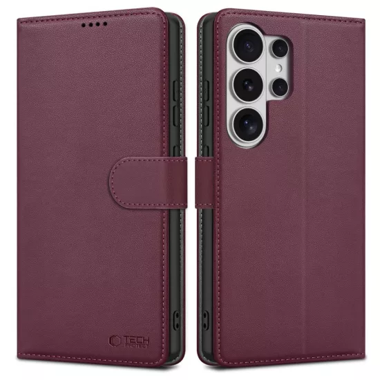 Samsung Galaxy S26 Ultra Tok - Tech-Protect Wallet - Burgundi