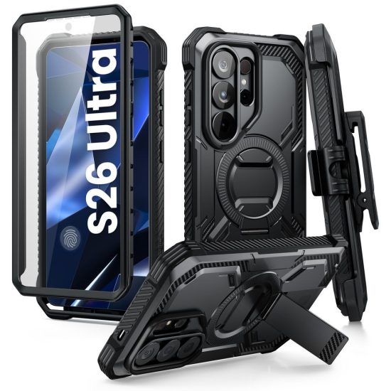 Samsung Galaxy S26 Ultra Tok - Supcase i-Blason ArmorBox Clip MagSafe - Fekete
