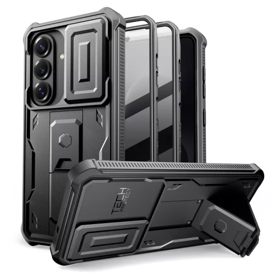 Samsung Galaxy S26 Tok - Tech-Protect Kevlar Cam+ - Fekete