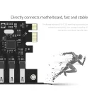Orico PVU3 PCI-E - 7x USB 3.0 Bővítőkártya Asztali Számítógéphez - Fekete