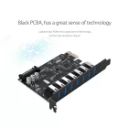 Orico PVU3 PCI-E - 7x USB 3.0 Bővítőkártya Asztali Számítógéphez - Fekete
