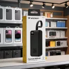 Wozinsky W8-W Power Bank 30000mAh 30W - 2x USB-A + USB-C + Zseblámpa - Fekete
