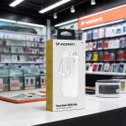 Wozinsky W11-W Power Bank 10000mAh 10W + Beépített Kábelek és Lámpa - Fehér