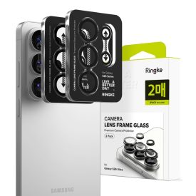   Samsung Galaxy S26 Ultra Lencsevédő - Ringke Camera Lens Frame Glass x 2 db - Fekete