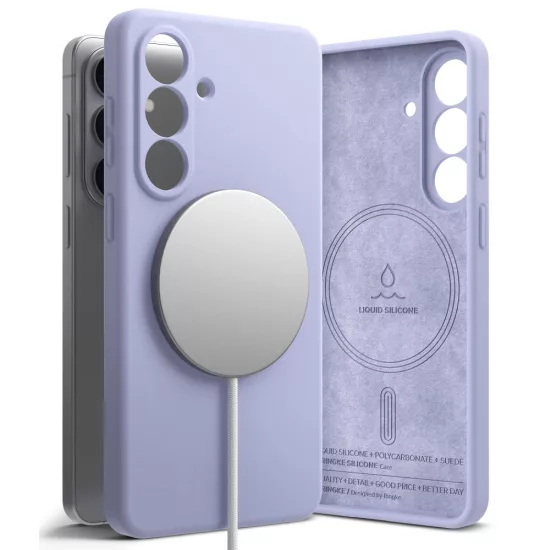Samsung Galaxy S26 Tok - Ringke Silicone MagSafe - Lila