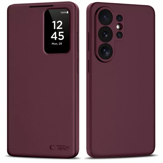 Samsung Galaxy S26 Ultra Tok - Tech-Protect Smart Wallet - Burgundi