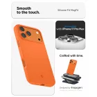 iPhone 17 Pro Max Tok - Spigen Silicone Fit MagFit - Narancs