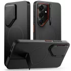 Samsung Galaxy S26 Tok - Tech-Protect Kevlar Aura MagSafe - Fekete-Narancs