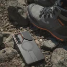 Samsung Galaxy S26 Tok - Tech-Protect Kevlar Aura MagSafe - Fekete-Narancs