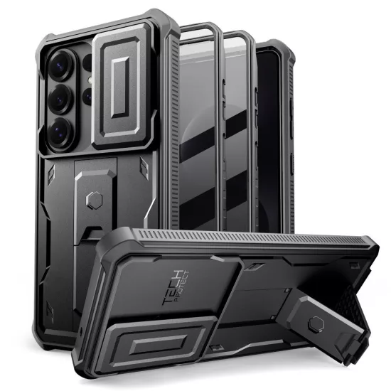 Samsung Galaxy S26 Ultra Tok - Tech-Protect Kevlar Cam+ - Fekete
