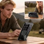 Samsung Galaxy S26 Ultra Tok - Tech-Protect Kevlar Cam+ - Fekete