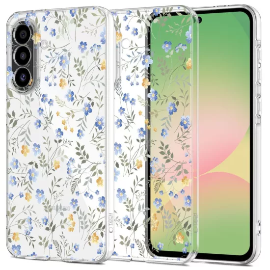Samsung Galaxy A57 5G Tok - Tech-Protect FlexAir - Virágos