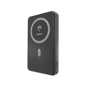   Dudao K14S Mágneses Power Bank 5000mAh 20W - 1x USB-A + 1x USB-C - Fekete