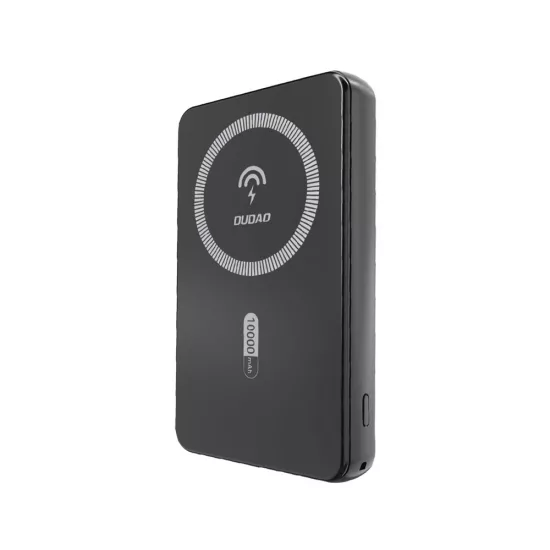 Dudao K14S Mágneses Power Bank 5000mAh 20W - 1x USB-A + 1x USB-C - Fekete