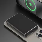 Dudao K14S Mágneses Power Bank 5000mAh 20W - 1x USB-A + 1x USB-C - Fekete