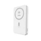 Dudao K14S Mágneses Power Bank 5000mAh 20W - 1x USB-A + 1x USB-C - Fehér