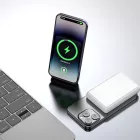 Dudao K14S Mágneses Power Bank 5000mAh 20W - 1x USB-A + 1x USB-C - Fehér