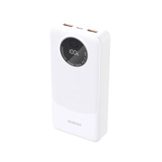 Dudao K12Pro Powerbank 20000mAh 22.5W PD - 2x USB-A + USB-C - CCC - Fehér