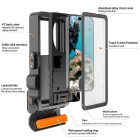 Tech-Protect IPX8 Pro Vízálló Telefontok 4.7-6.9" - Szürke-Fekete