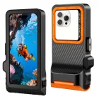 Tech-Protect IPX8 Pro Vízálló Telefontok 4.7-6.9" - Fekete-Narancs