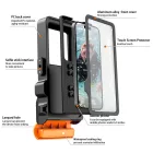Tech-Protect IPX8 Pro Vízálló Telefontok 4.7-6.9" - Fekete-Narancs