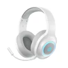 QCY Heroad V200 Tri-Mode Gaming Fejhallgató 7.1 Hangzással - 240 óra Akkumulátor - Levehető Mikrofon - Fehér