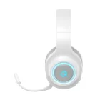 QCY Heroad V200 Tri-Mode Gaming Fejhallgató 7.1 Hangzással - 240 óra Akkumulátor - Levehető Mikrofon - Fehér